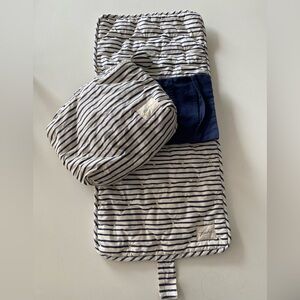 Pehr Striped Navy and White on the go changing pad and bag